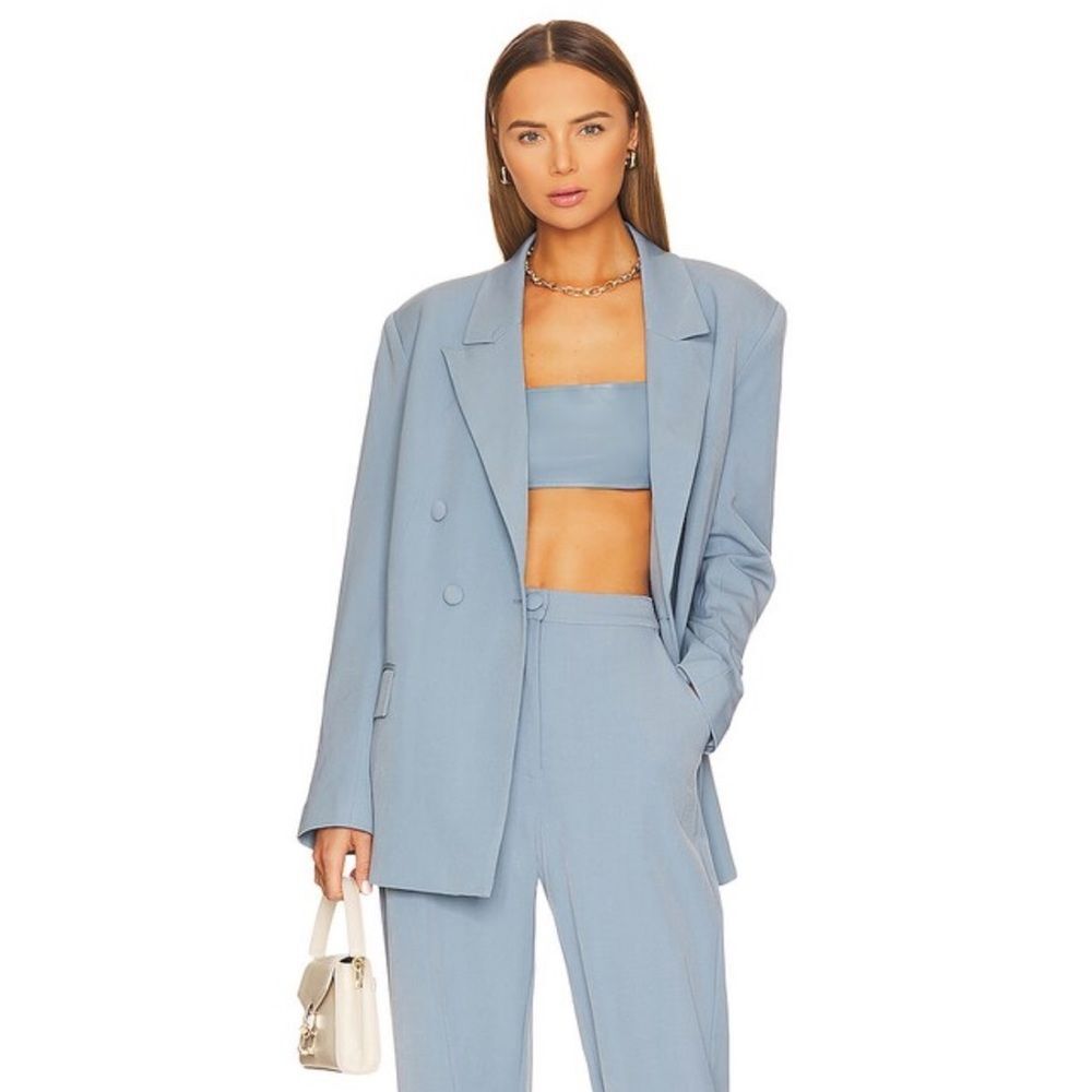 NWT Double Breasted Blazer in Storm WeWoreWhat Large